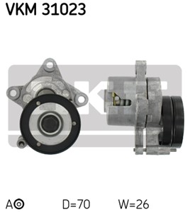 Kiristysrulla, moniurahihna, Yläpuolella, SEAT,VW, 032 145 299 C, 6K0 145 299