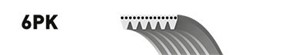 Moniurahihna, CHEVROLET,OPEL,VAUXHALL, 1340020, 25185148, 4808188, 4818682, 55577367, 96628792