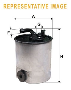 Polttoainesuodatin, MERCEDES-BENZ, 6110901252, 6110920001, 6110920701