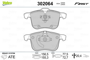 Jarrupalasarja, levyjarru, Etuakseli, CADILLAC,OPEL,SAAB,VAUXHALL, 12802167, 1605079, 1605138, 9268709, 93166941, 93176379, 93188113, 93