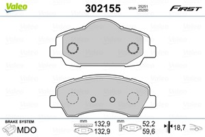 Jarrupalasarja, levyjarru, Etuakseli, CITROËN,PEUGEOT, 1608691380, 1610699280, 1647863480