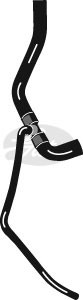 Jäähdyttimen letku, Yläpuolella, FORD FIESTA IV, 1010294, 1020504, 1040654, 4356243, 96F8B274AG, 96FB8B274AF, 96FB8B274AG