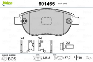 Jarrupalasarja, levyjarru, Etuakseli, CITROËN,PEUGEOT, 1611140980, 425222, 4252-22, 425235, 4252-35, 425331, 4253-31, 425471, 4254-71