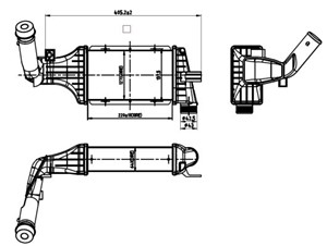 Välijäähdytin, OPEL,VAUXHALL, 1302114, 24436438, 6302052, 93170666, 93175282, 95512979