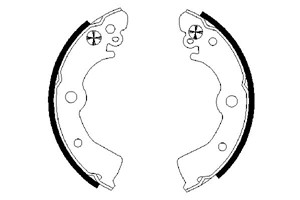 Jarrukenkäsarja, Taka-akseli, NISSAN 100NX, ALMERA I, ALMERA Hatchback I, SUNNY III, SUNNY Hatchback III, SUNNY Liftback III, 44060 50Y2