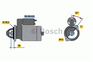 Käynnistin, AUDI A4 B7, A4 B7 Avant, A4 B7 Cabriolet, A6 Allroad C6, A6 C6, A6 C6 Avant, VW PHAETON, 059 911 023 P, 059 911 023 PX, 059