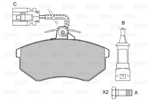 Jarrupalasarja, levyjarru, Etuakseli, SEAT,VW, 1HM698151, 1HM698151A, 357698151F