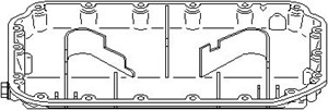 Öljypohja, AUDI 80 B4 Avant, 80 B4 Sedan, A4 B5, A4 B5 Avant, A6 C4, A6 C4 Avant, A8 D2, 078 103 604H