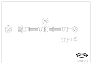 Jarruletku, Etuakseli, Etuakseli, vasen, NISSAN X-TRAIL, 462108H305, 462108H30B