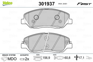 Jarrupalasarja, levyjarru, Etuakseli, SSANGYONG,KIA,HYUNDAI, 48130341A0, 48130-341A0, 581012BA10, 58101-2BA10, 581012PA70, 58101-2PA70,