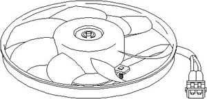 Tuuletin, moottorin jäähdytys, FORD GALAXY I, VW SHARAN, 1 019 856, 1 019 857, 7M0 959 455J, 95VW15150BB, 95VW15150CB