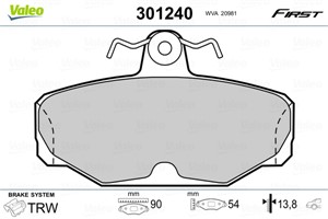 Jarrupalasarja, levyjarru, Taka-akseli, FORD,TVR, 1111281, 1543375, 1637872, 1638880, 1648236, 1652206, 6785599, 87GB2M008BA, 87GB-2M008