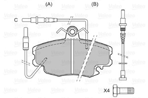 Jarrupalasarja, levyjarru, Etuakseli, DACIA,LADA,RENAULT, 410602192R, 6000008018, 6000008126, 6001547619, 6001547911, 7701201669, 770120