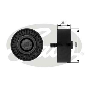 Ohjainrulla, moniurahihna, BUICK,HYUNDAI,KIA,OLDSMOBILE,PONTIAC, 25286-37100, 25286-37110, 2528737101, 2528737110
