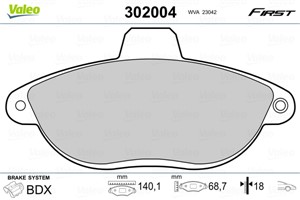 Jarrupalasarja, levyjarru, Etuakseli, Taka-akseli, CITROËN,FIAT,PEUGEOT, 425125, 4251-25, 425126, 4251-26, 425150, 4251-50, 425151, 4251