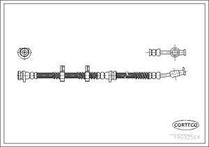 Jarruletku, Etuakseli, vasen, Oikea, Vasen, LAND ROVER DISCOVERY II, SHB101180, SHB101190