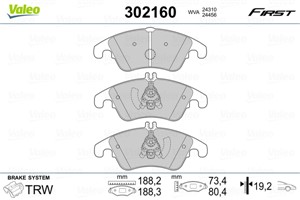 Jarrupalasarja, levyjarru, Etuakseli, MERCEDES-BENZ, 0054201020, 0054201320, 0054201620, 0064202820, 0074205820, 0074207520, 54201020, 5