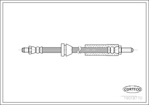 Jarruletku, Etuakseli, FORD ESCORT III, ESCORT IV, ESCORT Cabriolet IV, ESCORT Express IV, ORION I, ORION II, 6135220