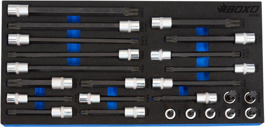 Ribe-hylsysarja 3/8", Boxo