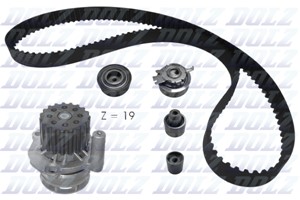 Vesipumppu + jakohihnasarja, AUDI A1, A3, A3 Cabriolet, A3 Sportback, SEAT IBIZA IV, IBIZA SC IV, VW GOLF VI, GOLF PLUS V