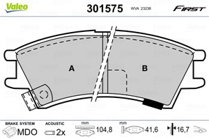 Jarrupalasarja, levyjarru, Etuakseli, HYUNDAI ATOS, 5810102A00, 58101-02A00