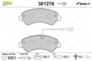 Jarrupalasarja, levyjarru, Etuakseli, CITROËN,PEUGEOT, 1607878780, 1607878980, 1623842580, 1623842680, 425373, 4253-73, 425374, 4253-74,