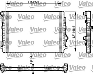Jäähdytin, moottorinjäähdytys, AUDI,SEAT,SKODA,VW, 5Q0121251EN