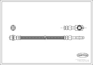 Jarruletku, Taka-akseli, Pyörän puoli, VW PASSAT B5, 8E0611775B, 8E0611775E, 8E0611775J
