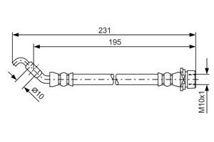 Jarruletku, Taka-akseli, Ulompi, TOYOTA AURIS, AURIS Skåp/halvkombi, COROLLA Sedan, VERSO, VERSO VAN, 90947W2016