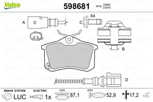 Jarrupalasarja, levyjarru, Etuakseli, Taka-akseli, AUDI,FORD,SEAT,VW, 1133447, 1133448, 1207518, 1207519, 1343513, 1345337, 7M3698451, 7
