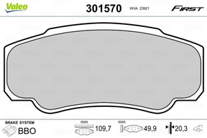 Jarrupalasarja, levyjarru, Taka-akseli, CITROËN,FIAT,PEUGEOT, 425246, 4252-46, 425247, 4252-47, 425468, 4254-68, 71752985, 71772527, 773