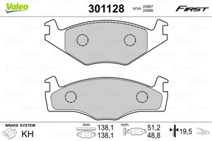 Jarrupalasarja, levyjarru, Etuakseli, SEAT,VW, 171698151F, 171698151G, 191698151C, 191698151H, 191698151J, 1H0698151, 321698151G