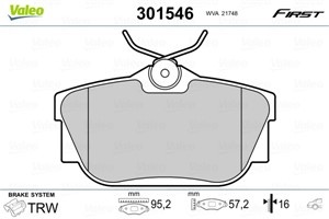 Jarrupalasarja, levyjarru, Taka-akseli, FIAT,NISSAN,OPEL,RENAULT,VAUXHALL, 1605199, 4406000Q2E, 44060-00Q2E, 4406000QAF, 44060-00QAF, 44