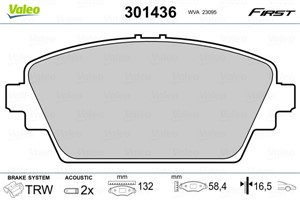 Jarrupalasarja, levyjarru, Etuakseli, HONDA,MG,NISSAN, 410604U125, 41060-4U125, 410604U126, 41060-4U126, 41060AV125, 41060-AV125, 41060A