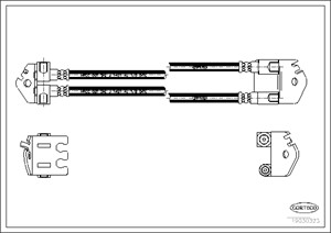 Jarruletku, Taka-akseli, FORD TRANSIT Flak/chassi, 4041435, 4409342, YC152282AC, YC152282DA