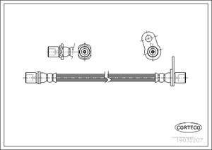 Jarruletku, Taka-akseli, vasen, Oikea, TOYOTA CARINA E VI, CARINA E Sedan VI, CARINA E Sportswagon VI, 9008094016, 9094702634