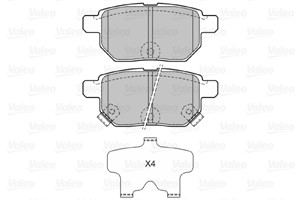 Jarrupalasarja, levyjarru, Taka-akseli, LEXUS CT, TOYOTA COROLLA Sedan, PRIUS, PRIUS PHV, PRIUS PLUS, URBAN CRUISER, 04466-02330, 04466-