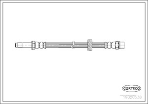 Jarruletku, Edessä, Etuakseli, SEAT TOLEDO I, 1L0611701, 1L0611701A