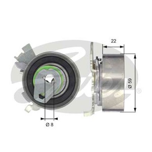 Kiristysrulla, hammashihnat, CHEVROLET,OPEL,VAUXHALL, 09158003, 5636429, 636727, 636738, 636746, 8-09158-003-0, 90411769, 90528200, 9053