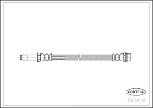 Jarruletku, Edessä ja takana, MERCEDES-BENZ, 2E0611707A, 2E0611807B, 9064280235, 9064280535