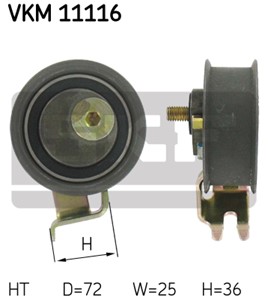 Kiristysrulla, hammashihnat, AUDI,SEAT,SKODA,VW, 06B 109 243 A, 06B 109 243 D, 06B 109 243 F