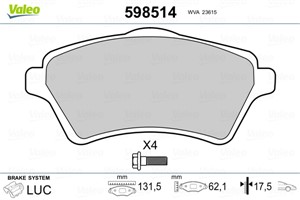 Jarrupalasarja, levyjarru, Etuakseli, LAND ROVER FREELANDER I, FREELANDER Soft Top I, LR021899, SFP000010, SFP000020, SFP500100