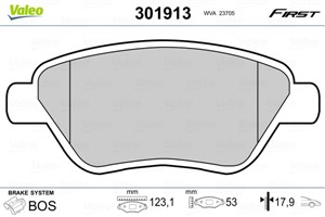 Jarrupalasarja, levyjarru, Etuakseli, FIAT 500, 500 C, IDEA, PANDA, SIENA, LANCIA MUSA, 77362179, 77362548, 77363035, 77363992, 77364517