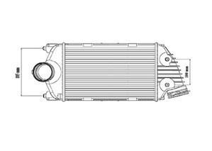 Välijäähdytin, Vasen, PORSCHE 911, 911 Cabriolet, 42420-65J00, 42420-65J00-000, 99711063970