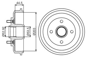 Jarrurumpu, Taka-akseli, FORD FIESTA V, FIESTA Van V, FUSION, 1151001, 1213352, 1315740, 1416191, 1507055, 4329656, 4345314, 7S61 1113 A