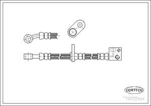 Jarruletku, Etuakseli, HONDA JAZZ II, JAZZ III, 01464SAAG00, 01464SAAG01