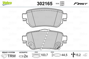 Jarrupalasarja, levyjarru, Taka-akseli, NISSAN LEAF, QASHQAI SUV II, X-TRAIL III, RENAULT KADJAR, KOLEOS II, 440603981R, 440605889R, 440