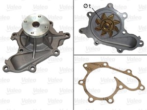 Vesipumppu, NISSAN ALMERA II, ALMERA Hatchback II, ALMERA TINO, PRIMERA, PRIMERA Hatchback, PRIMERA Kombi, X-TRAIL I, 21010AD200, 21010-