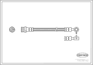 Jarruletku, Taka-akseli, vasen, TOYOTA YARIS, 90947W2010, N06743810