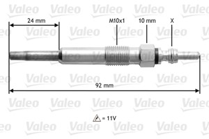 Hehkutulppa, AUDI,FORD,SEAT,SKODA,VW, 1037204, 1669977, 59624J, 8200421091, N10140101, N10140102, N10140103, N10140104, N10140105